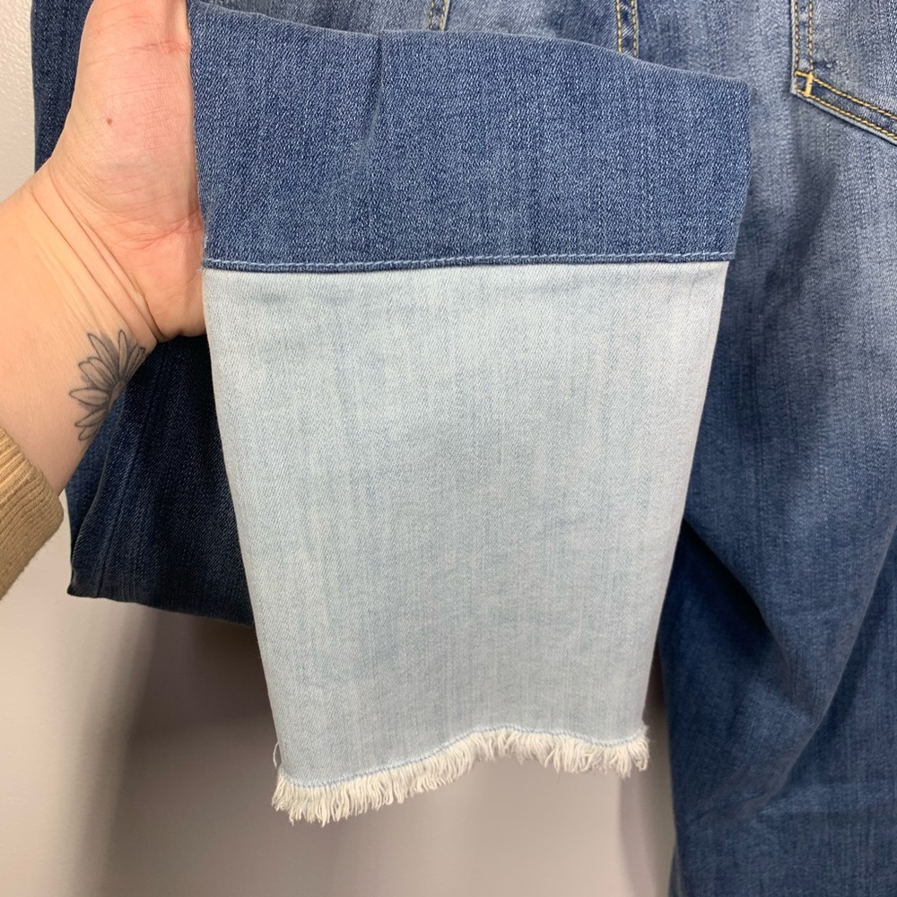 Pilcro & The Letterpress The Script Step Hem Jeans - image 5